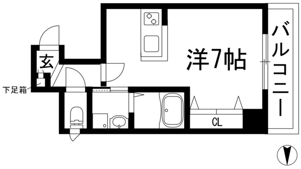 ラフォート・キセラ1の物件間取画像